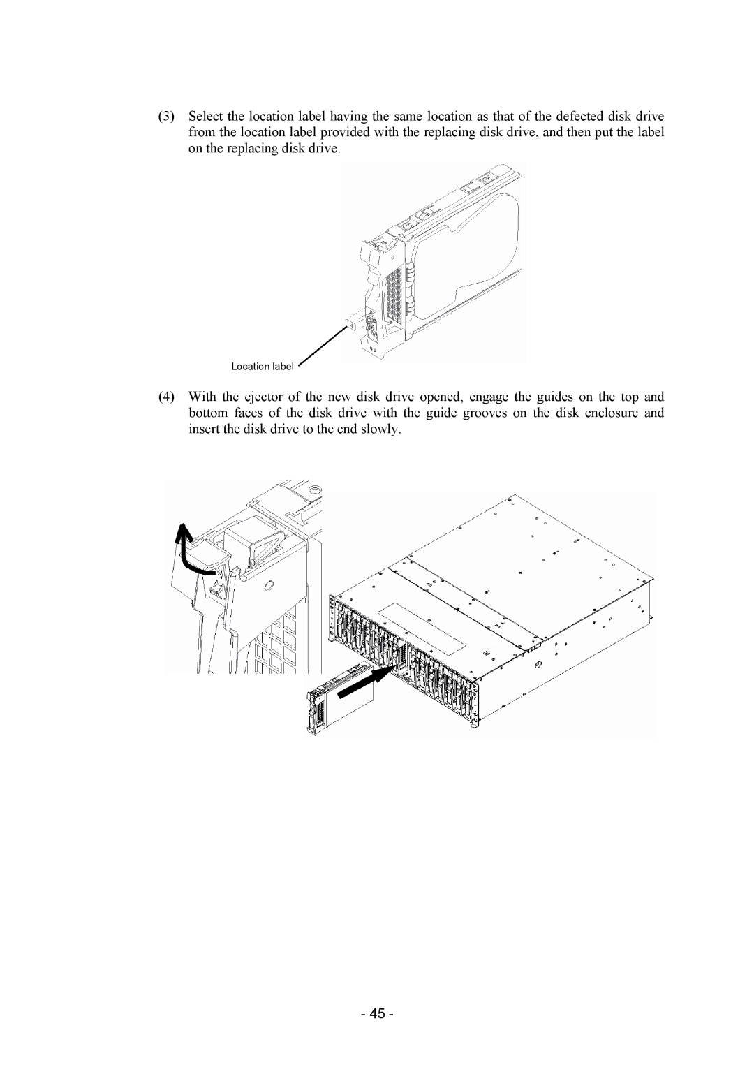 NEC NF2300-SE41E manual Location label 