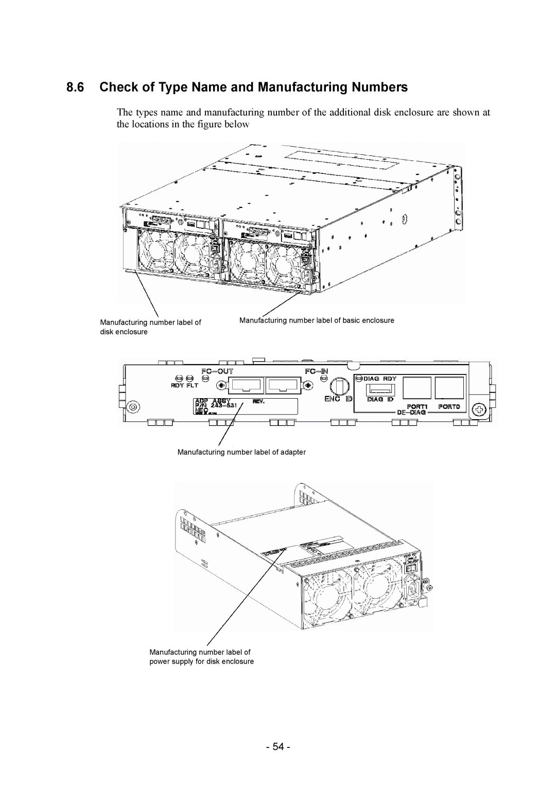 NEC NF2300-SE41E manual Check of Type Name and Manufacturing Numbers 