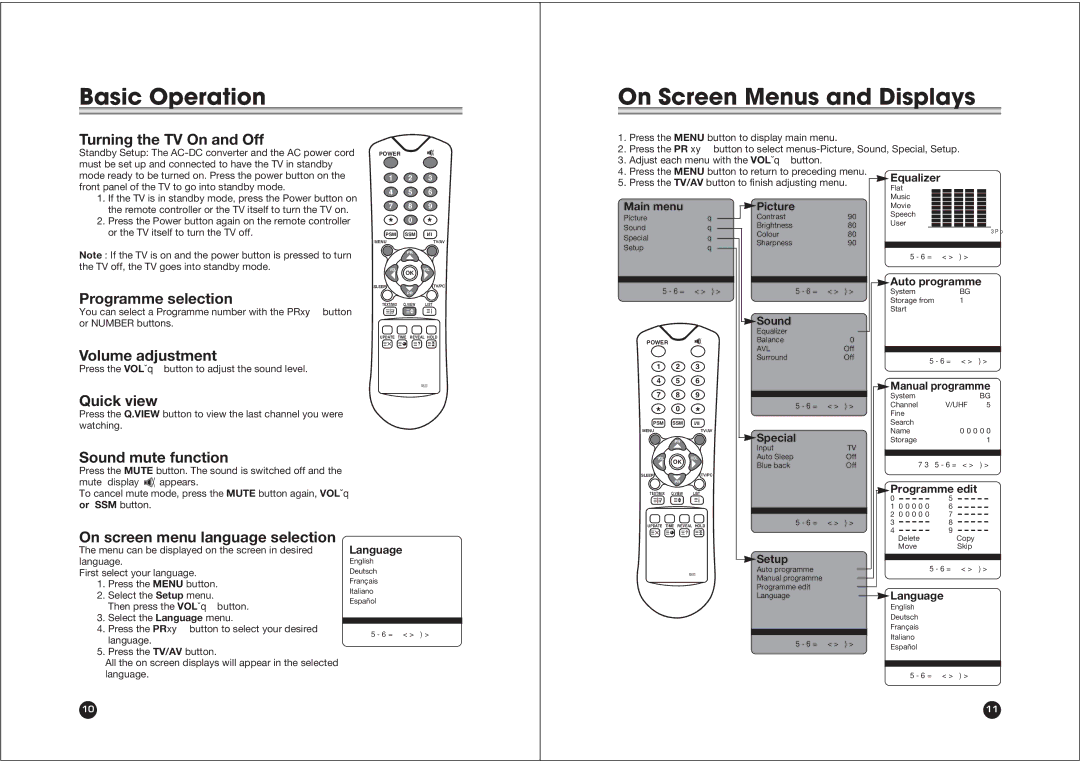 NEC NLT-20 owner manual Basic Operation, On Screen Menus and Displays 