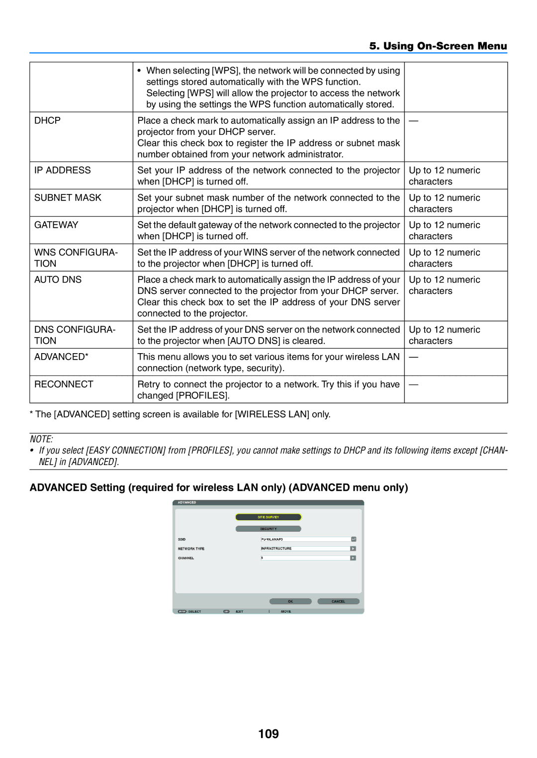 NEC NP-P350X, NP-P420X, NP-P350W user manual 109 