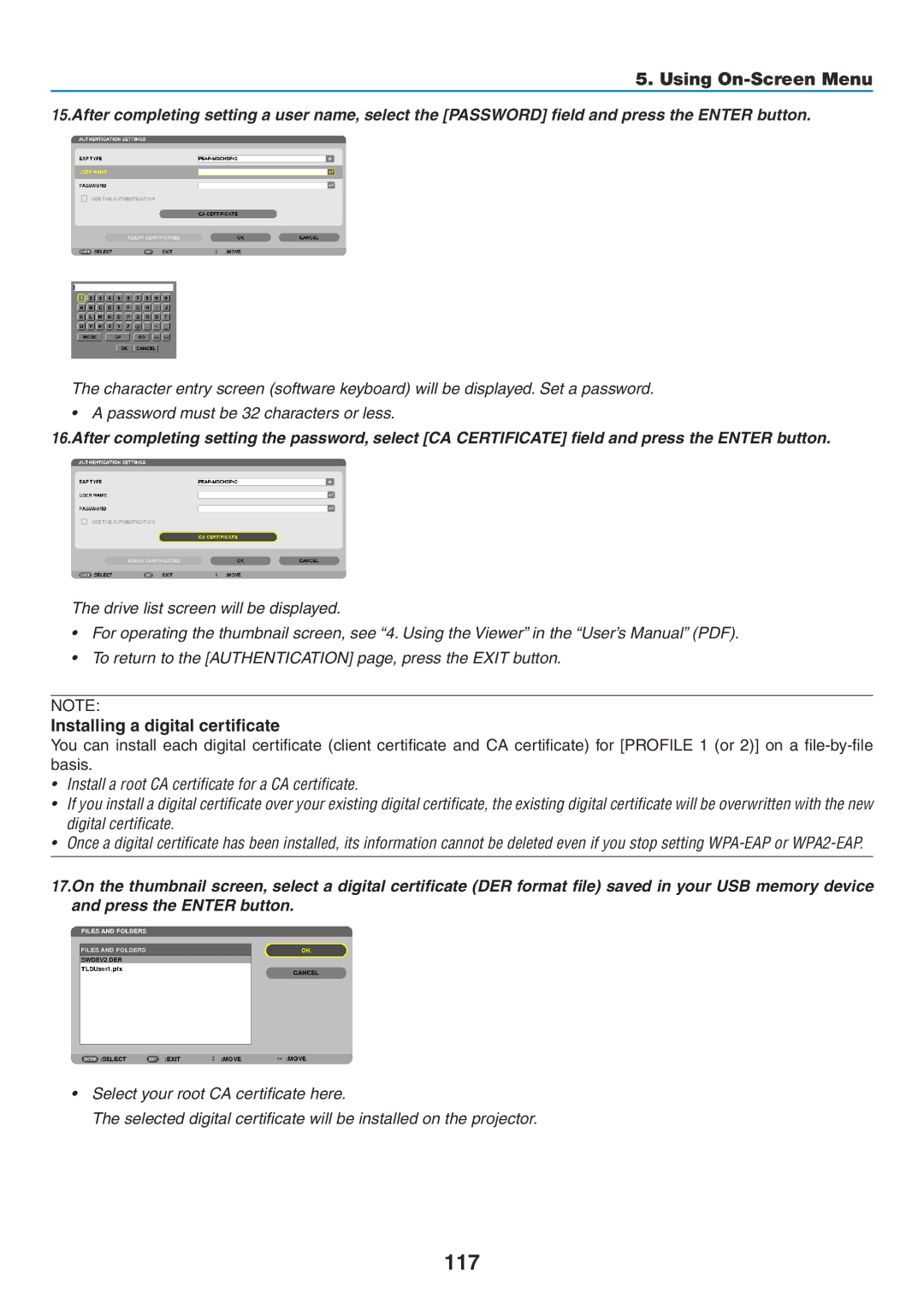 NEC NP-P420X, NP-P350X, NP-P350W user manual 117 