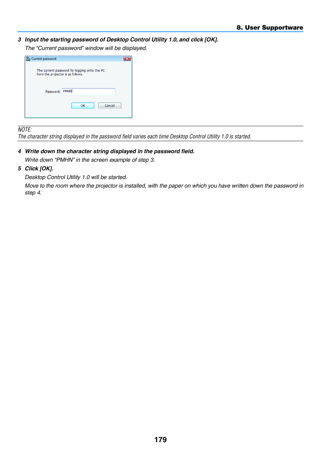 NEC NP-P350W, NP-P420X, NP-P350X user manual 179, User Supportware 