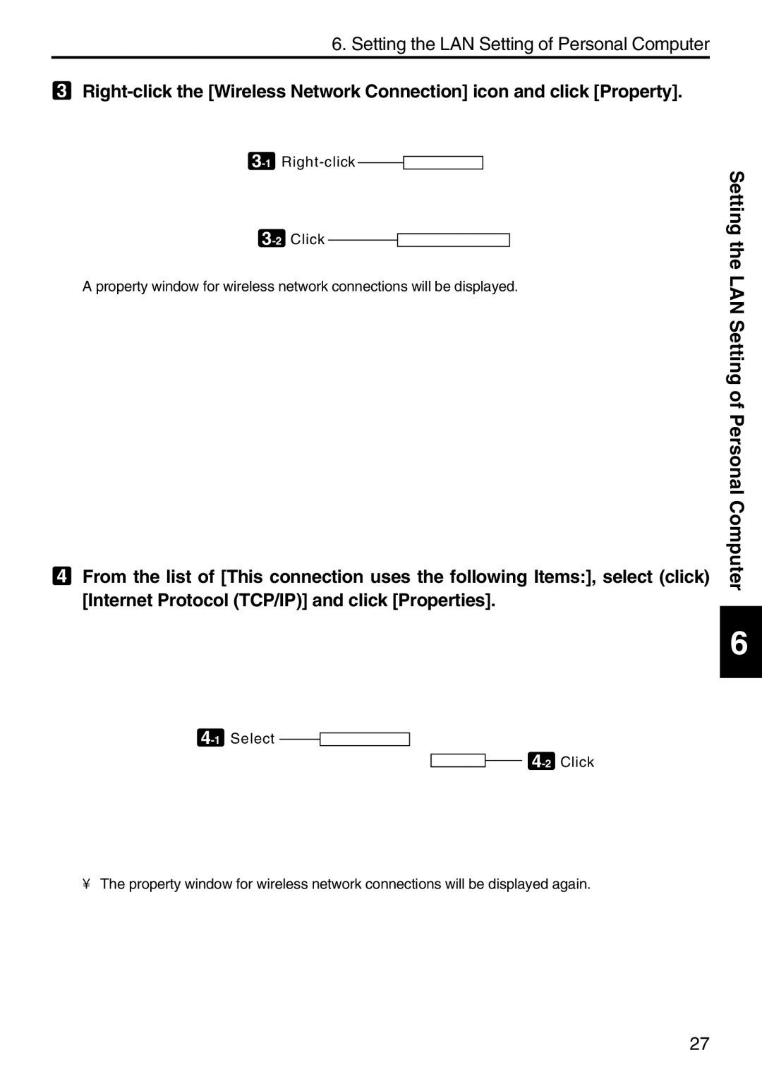 NEC NP2000, NP1000 setup guide 1Select 2Click 