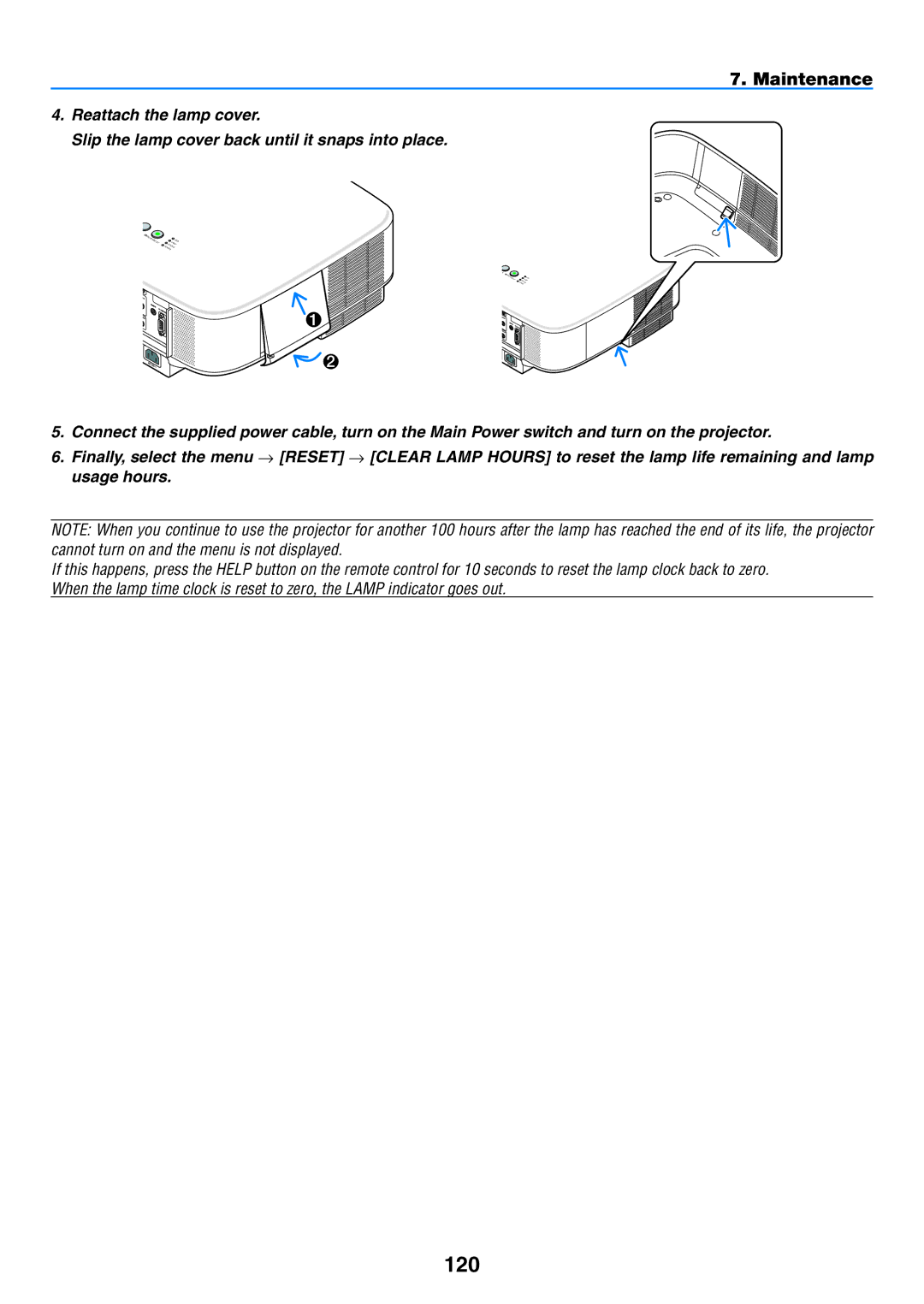 NEC NP1150, NP2150 user manual 120 