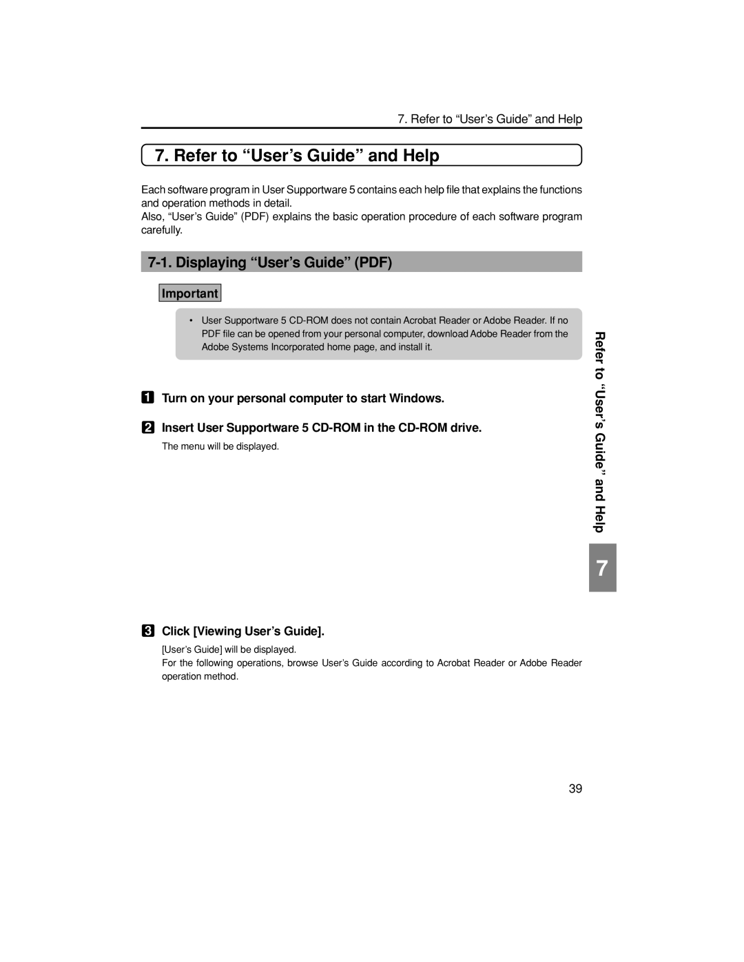 NEC NP1150, NP3150, NP2150 setup guide Refer to User’s Guide and Help, Click Viewing User’s Guide 