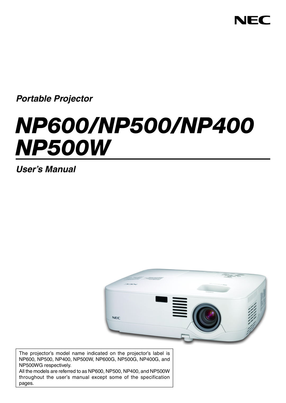 NEC NP500W, NP600, NP400, NP300 quick start NP Portable Series, Portable Projectors, Essential Features For Ease Of Use 