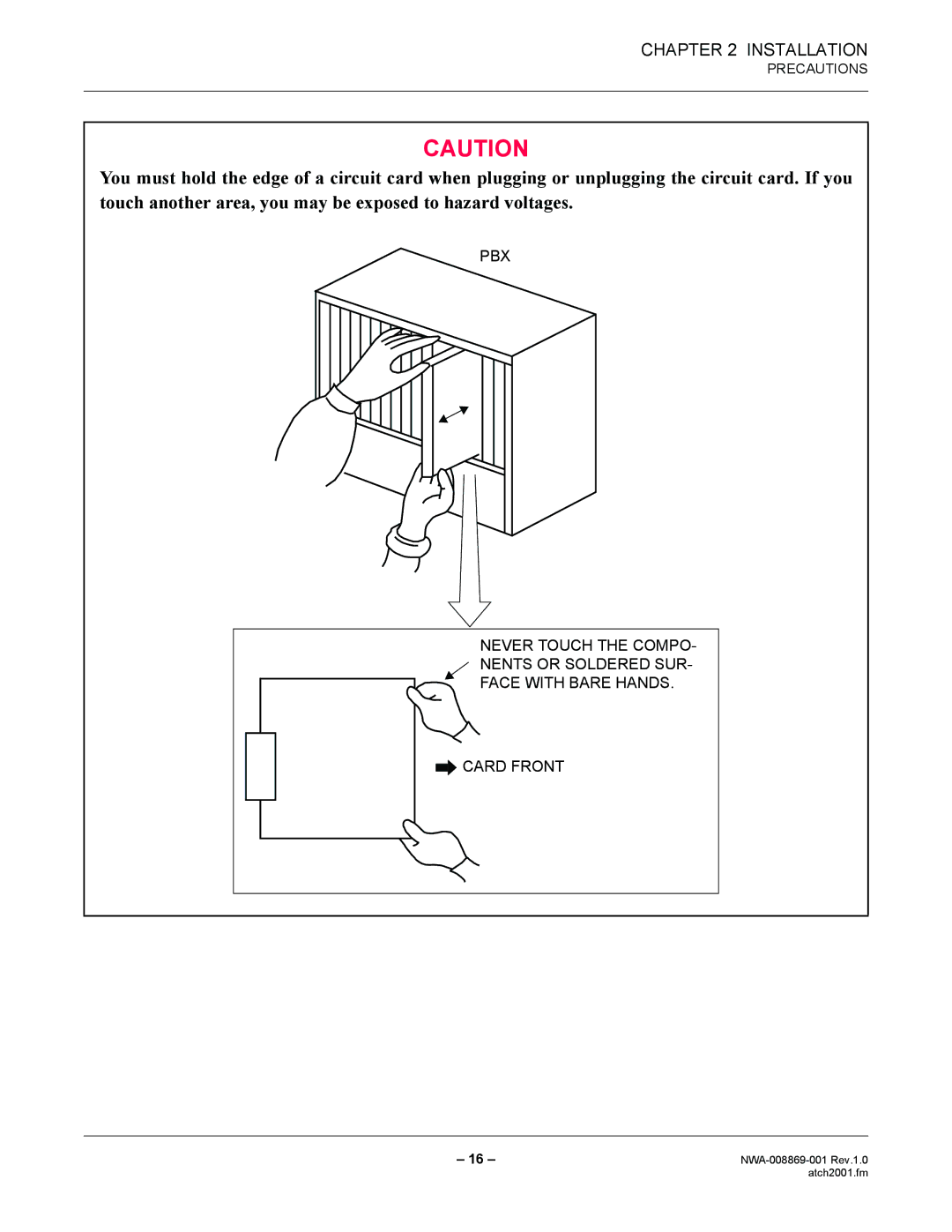 NEC NWA-008869-001 manual Installation 