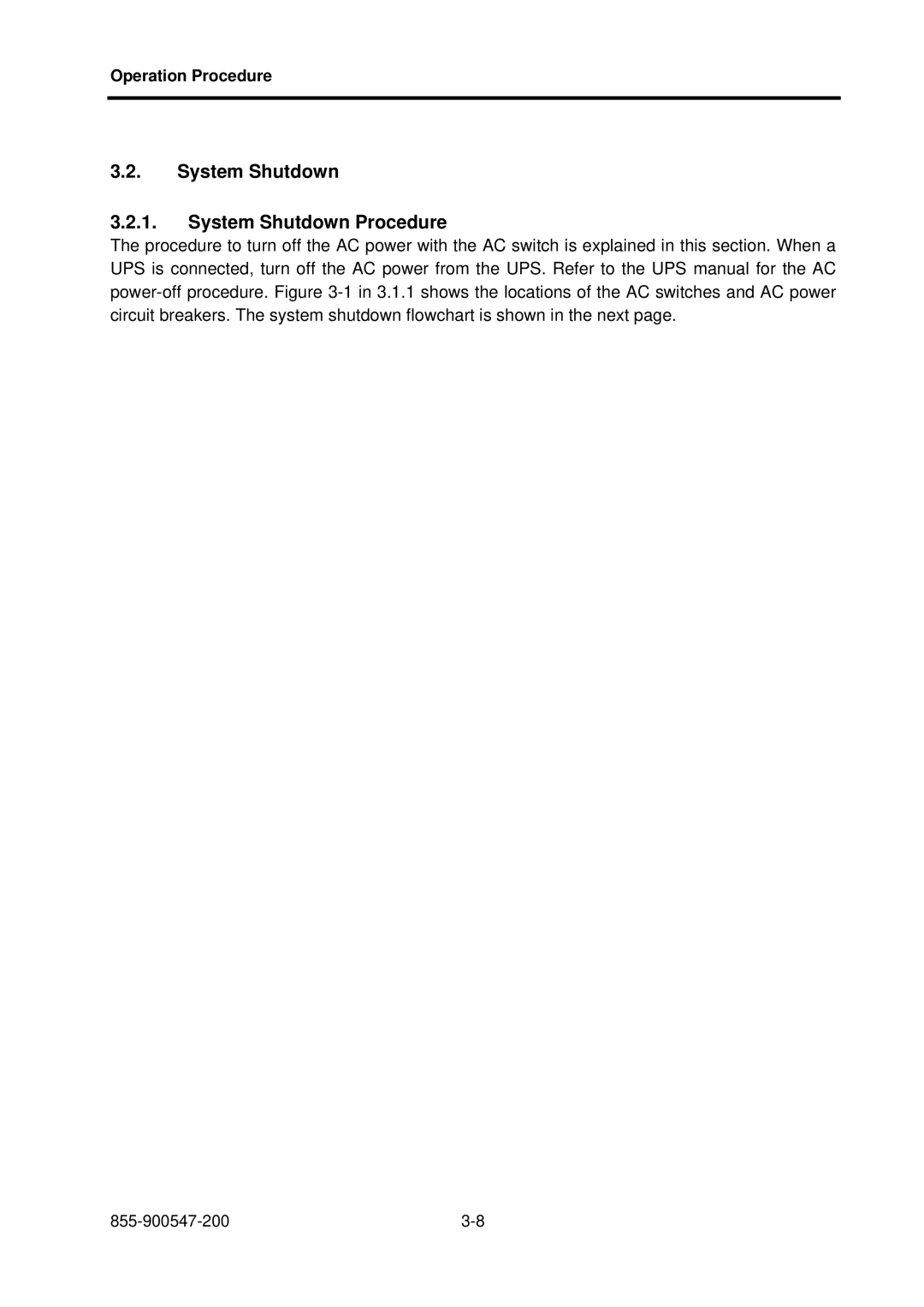 NEC NX7700i/5080H-32, NX7700i/5040H-32, TX7/i9610 operation manual System Shutdown System Shutdown Procedure 