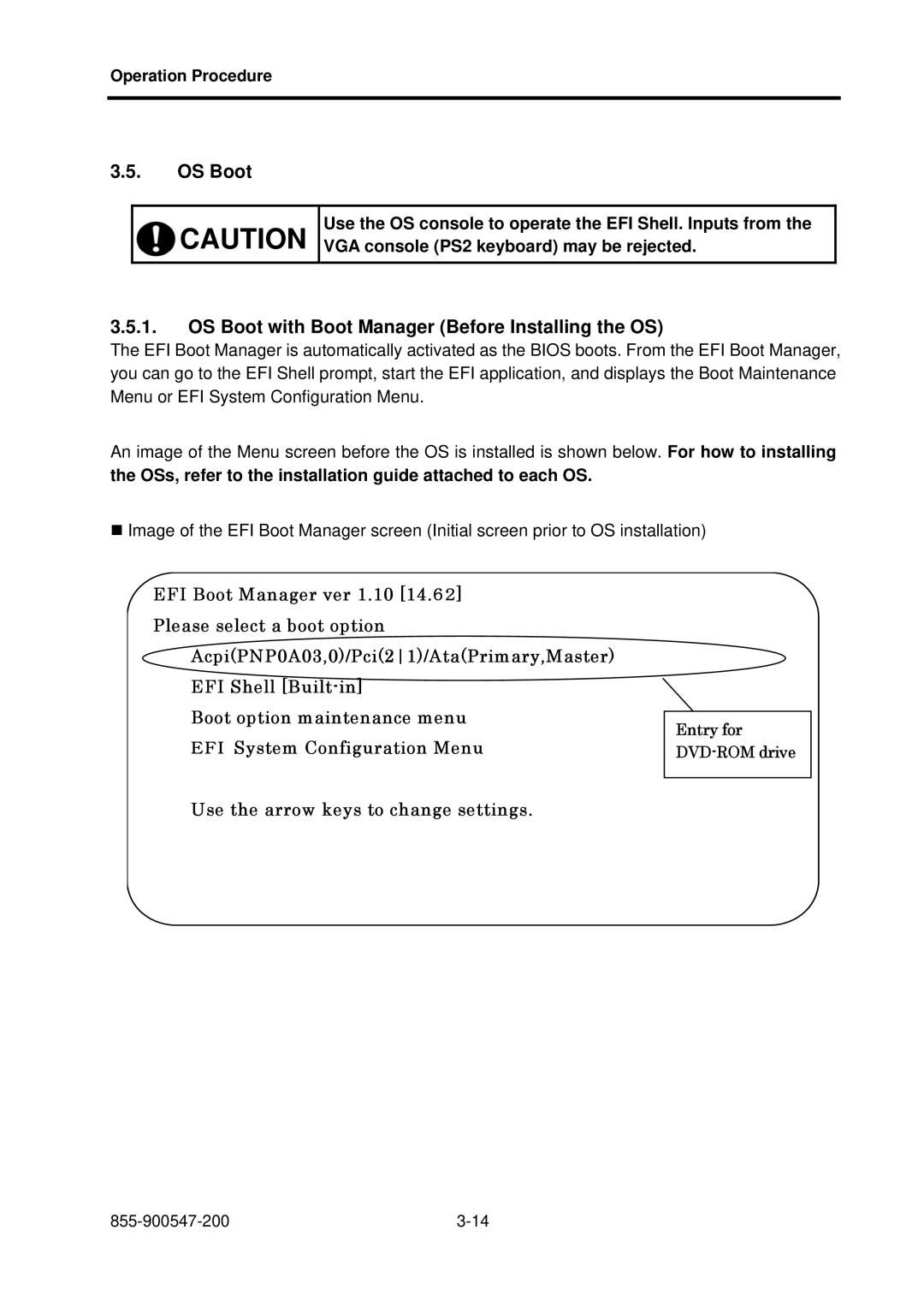 NEC NX7700i/5080H-32, NX7700i/5040H-32, TX7/i9610 operation manual OS Boot with Boot Manager Before Installing the OS 