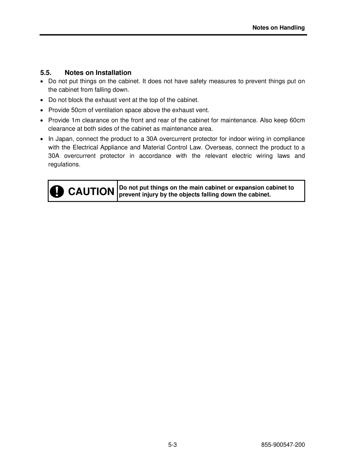 NEC TX7/i9610, NX7700i/5040H-32, NX7700i/5080H-32 operation manual 855-900547-200 