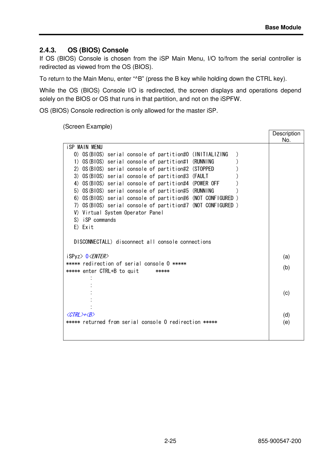 NEC TX7/i9610, NX7700i/5040H-32, NX7700i/5080H-32 operation manual OS Bios Console 