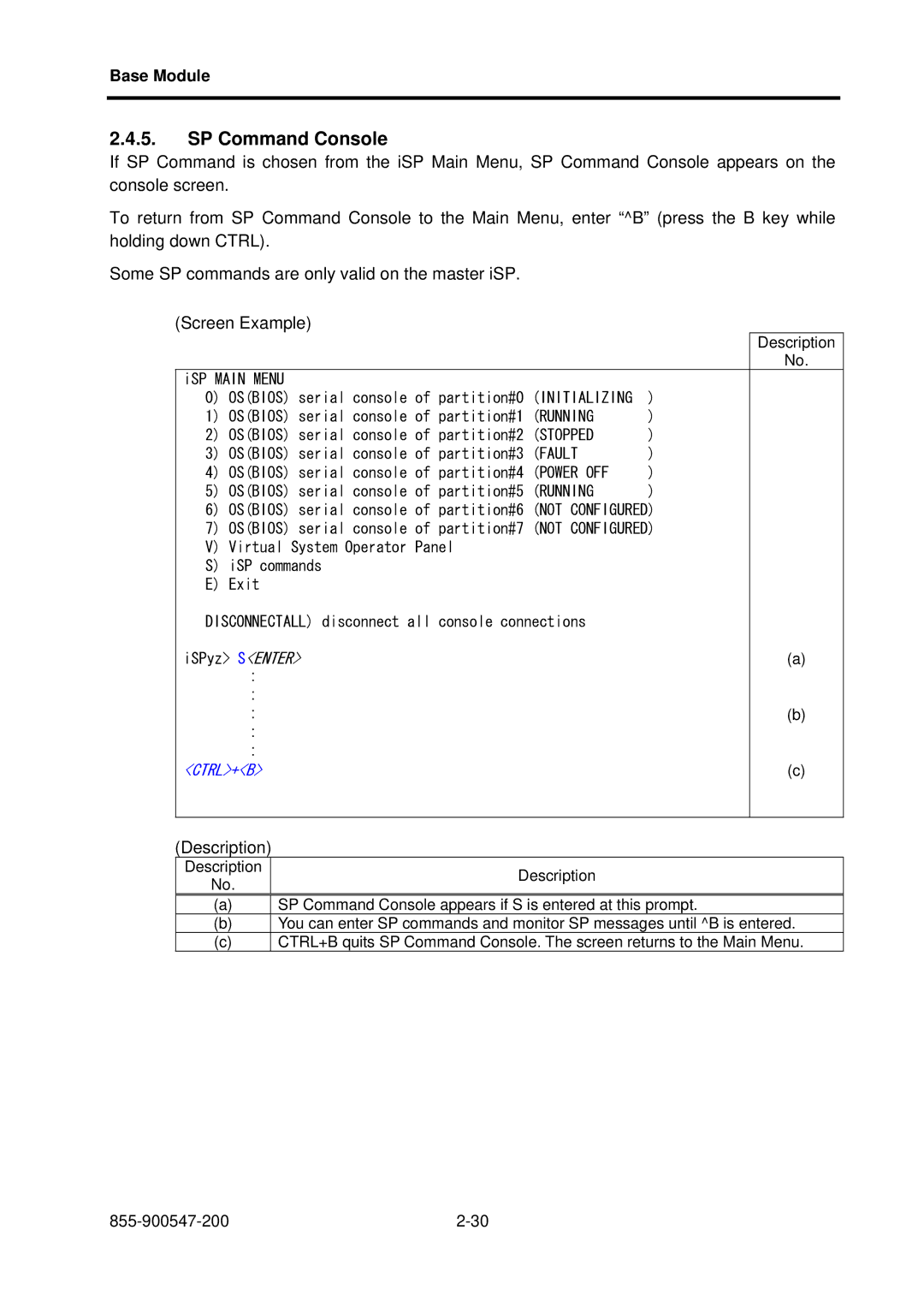 NEC NX7700i/5040H-32, TX7/i9610, NX7700i/5080H-32 operation manual SP Command Console 