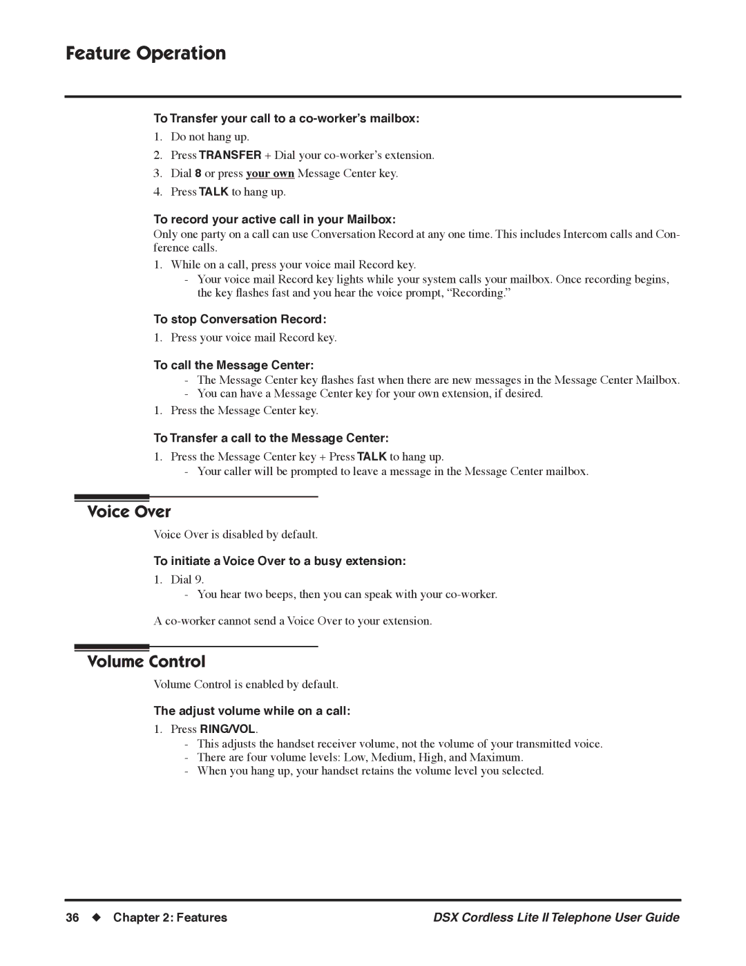 NEC N 1093092, P manual Voice Over, Volume Control 