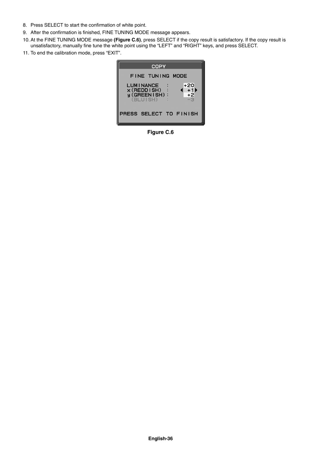 NEC PA242W user manual Figure C.6, English-36 