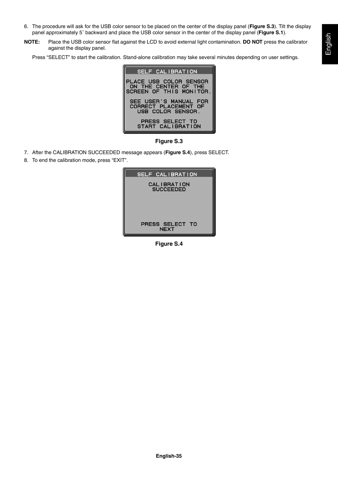 NEC PA231W, PA301W user manual Figure S.3, English-35 