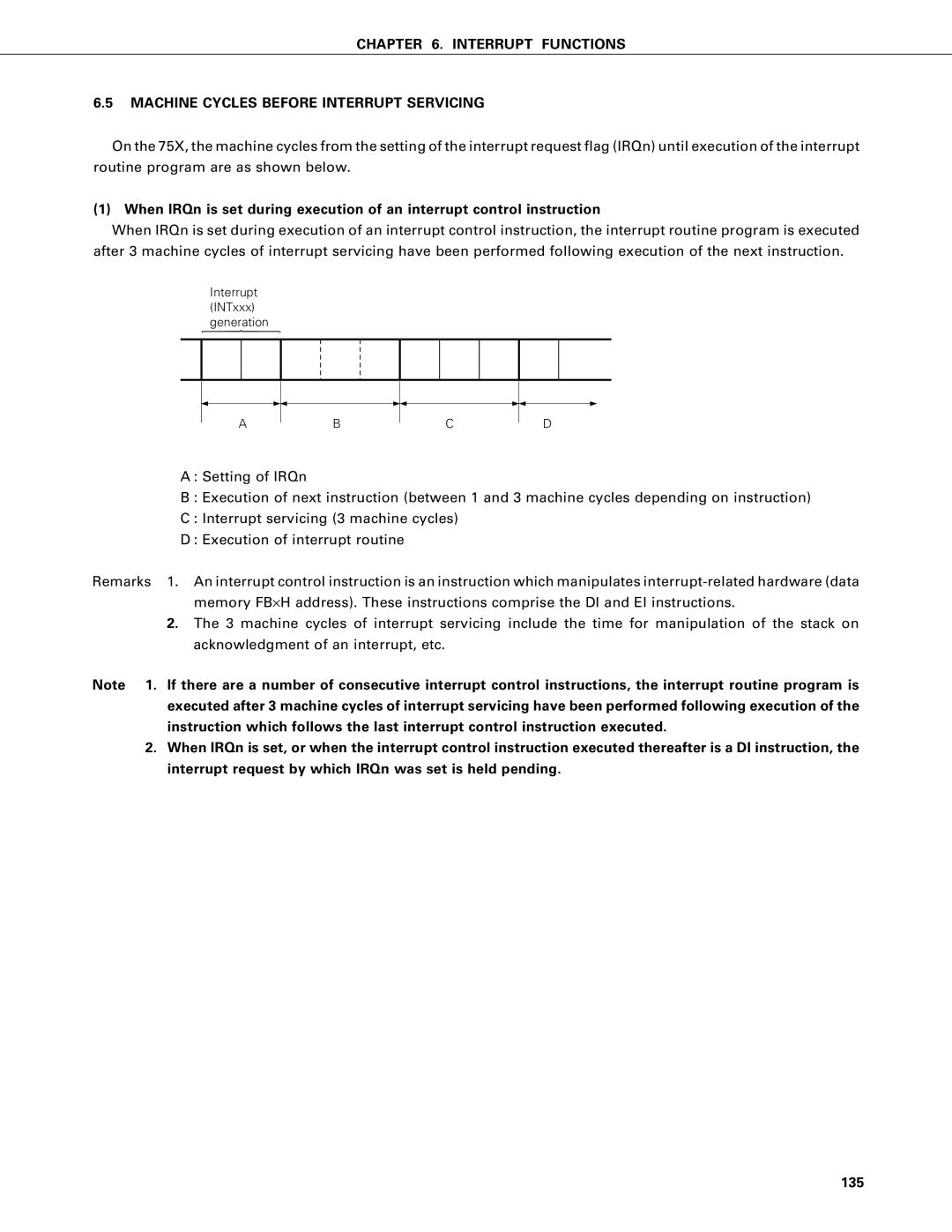 NEC PD75P402, PD75402A user manual Interrupt INTxxx generation 