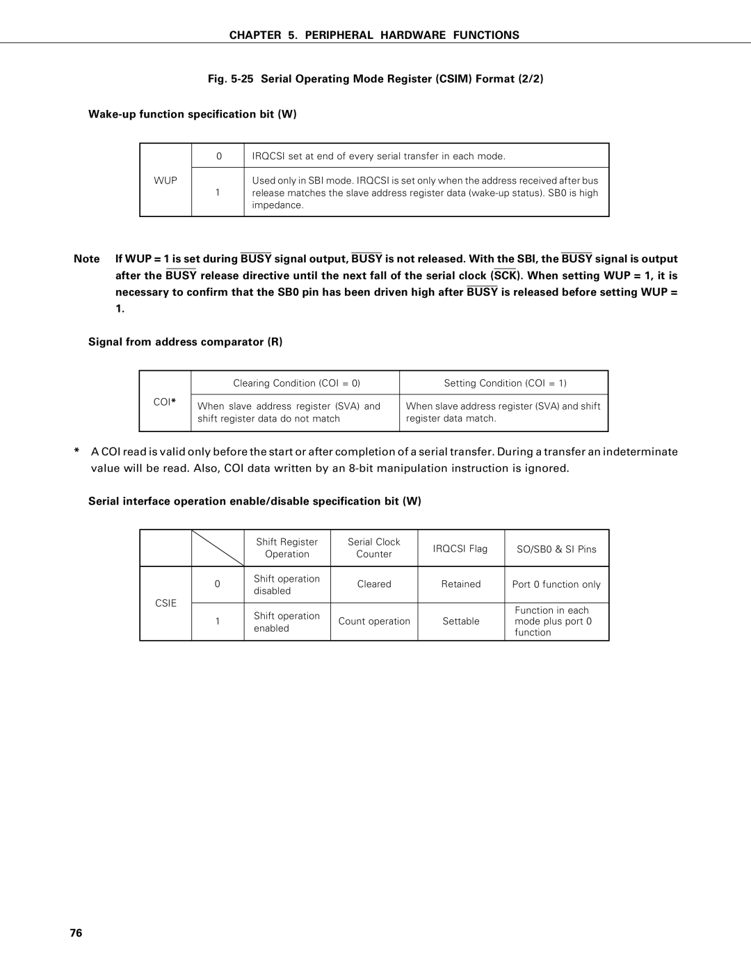 NEC PD75402A, PD75P402 user manual Signal from address comparator R, Csie 