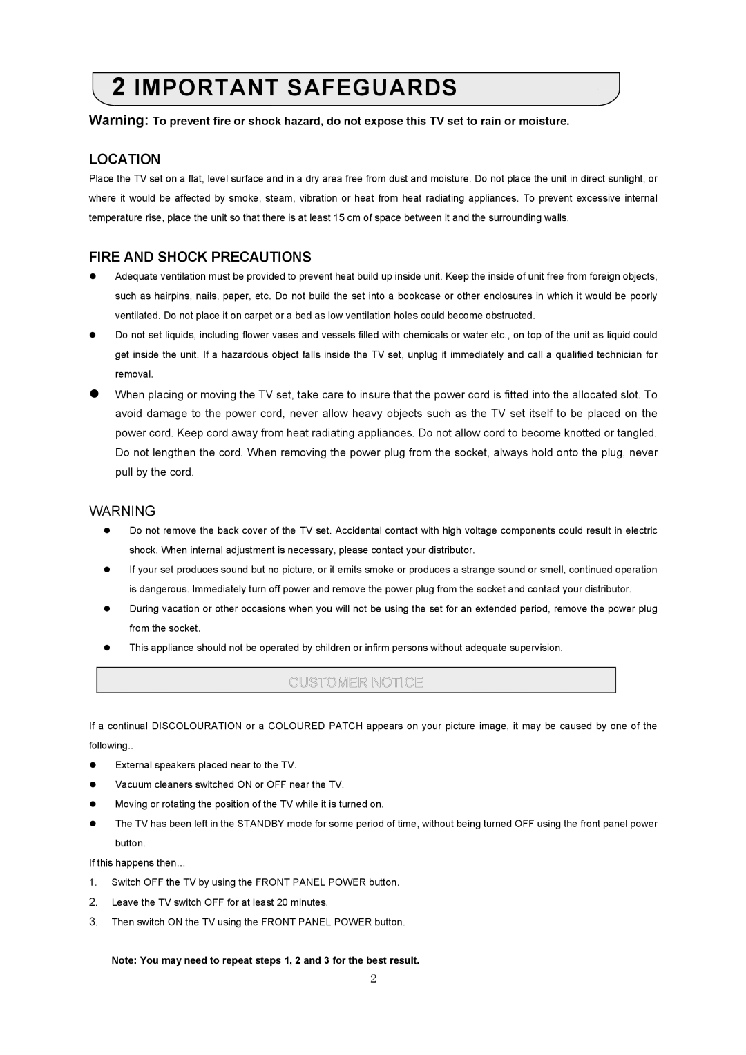 NEC PF-51V21 specifications Important Safeguards 