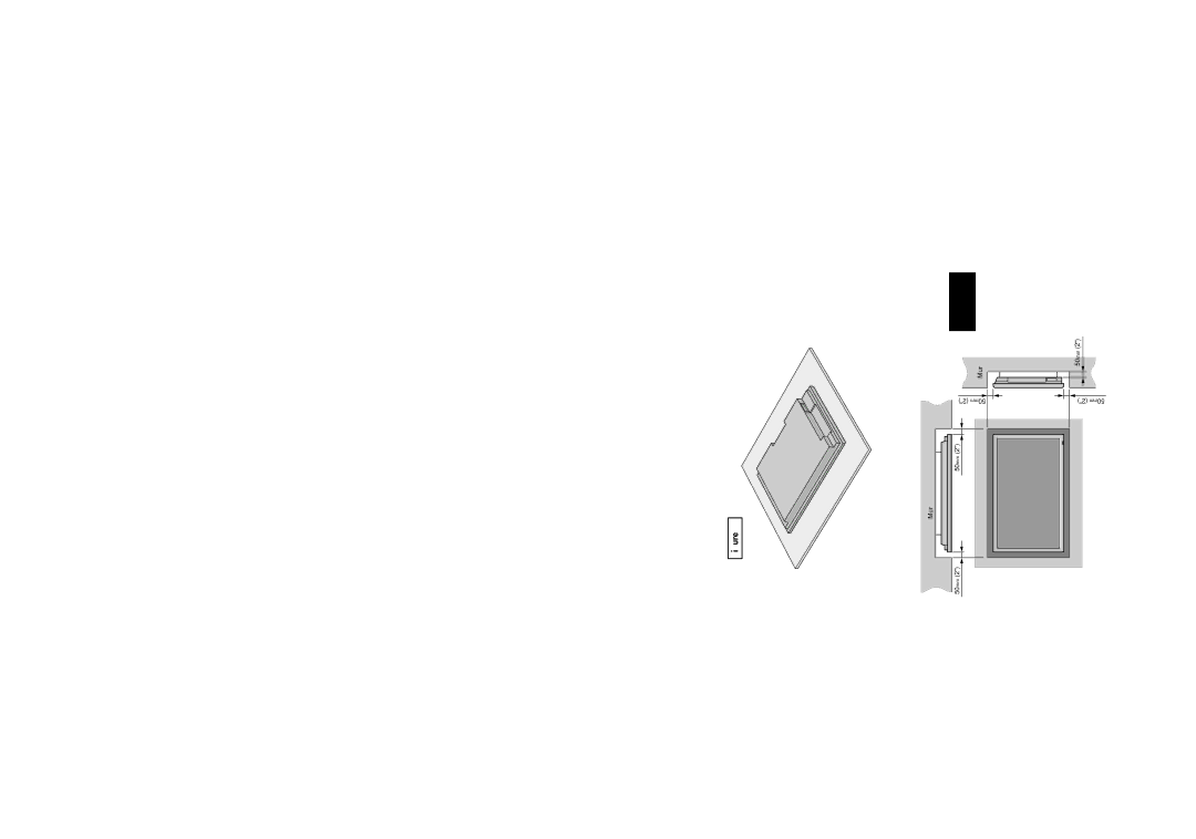 NEC 42VP4DG, PX-42VP4G user manual Ventilation requise pour le montage de l’ensemble, Figure a 