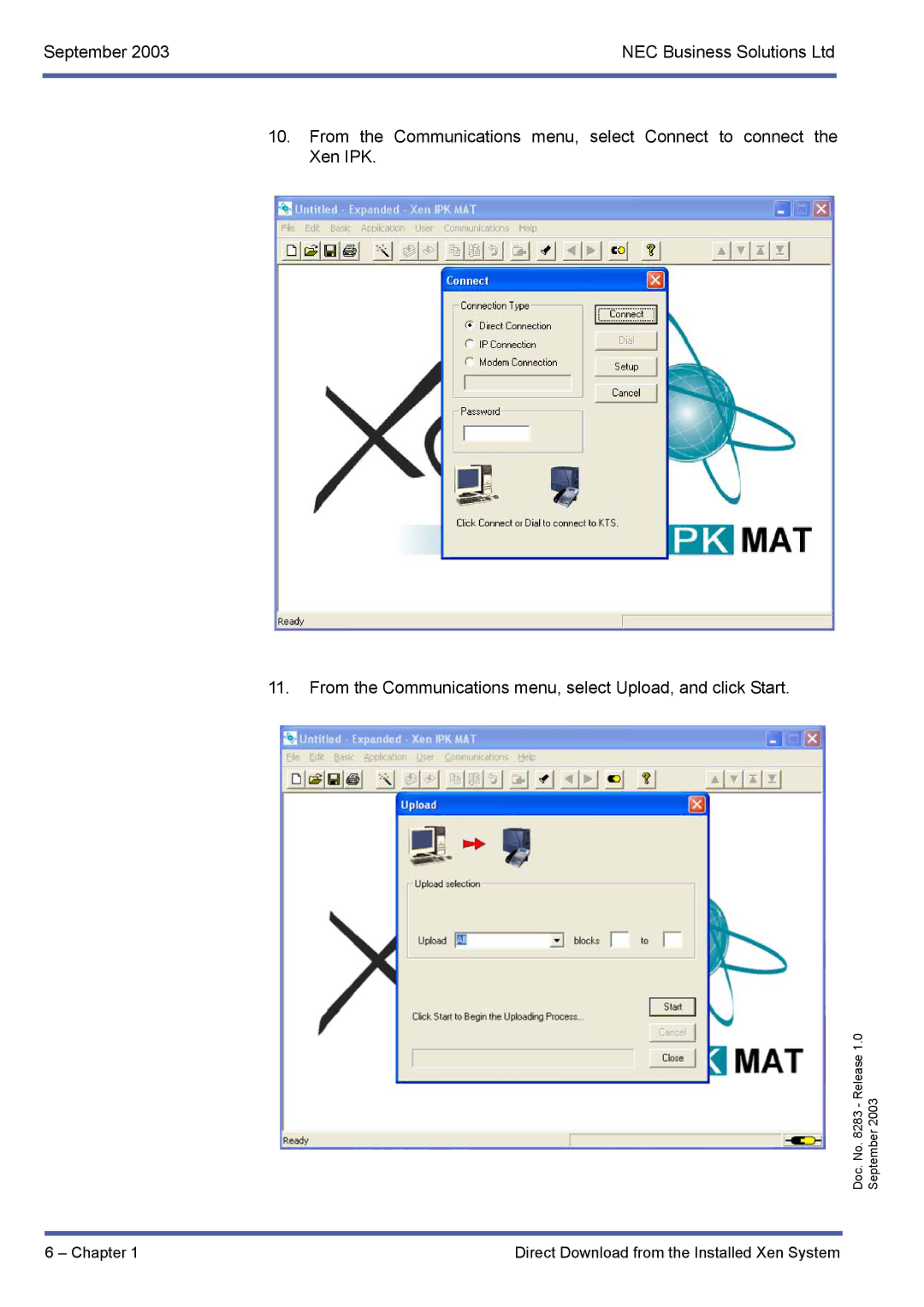 NEC R1000 manual Chapter Direct Download from the Installed Xen System 