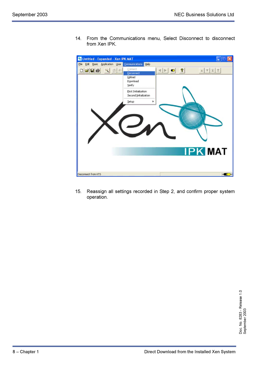 NEC R1000 manual Chapter Direct Download from the Installed Xen System 