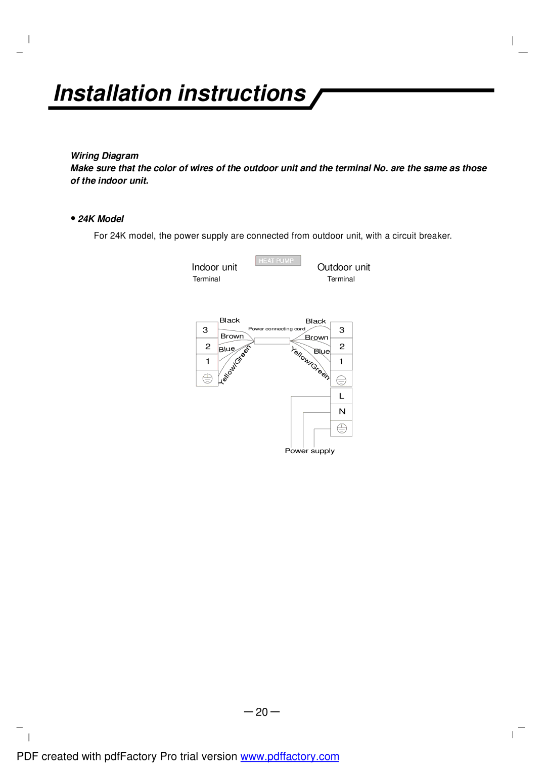 NEC RIH-6867 user manual Indoor unit 