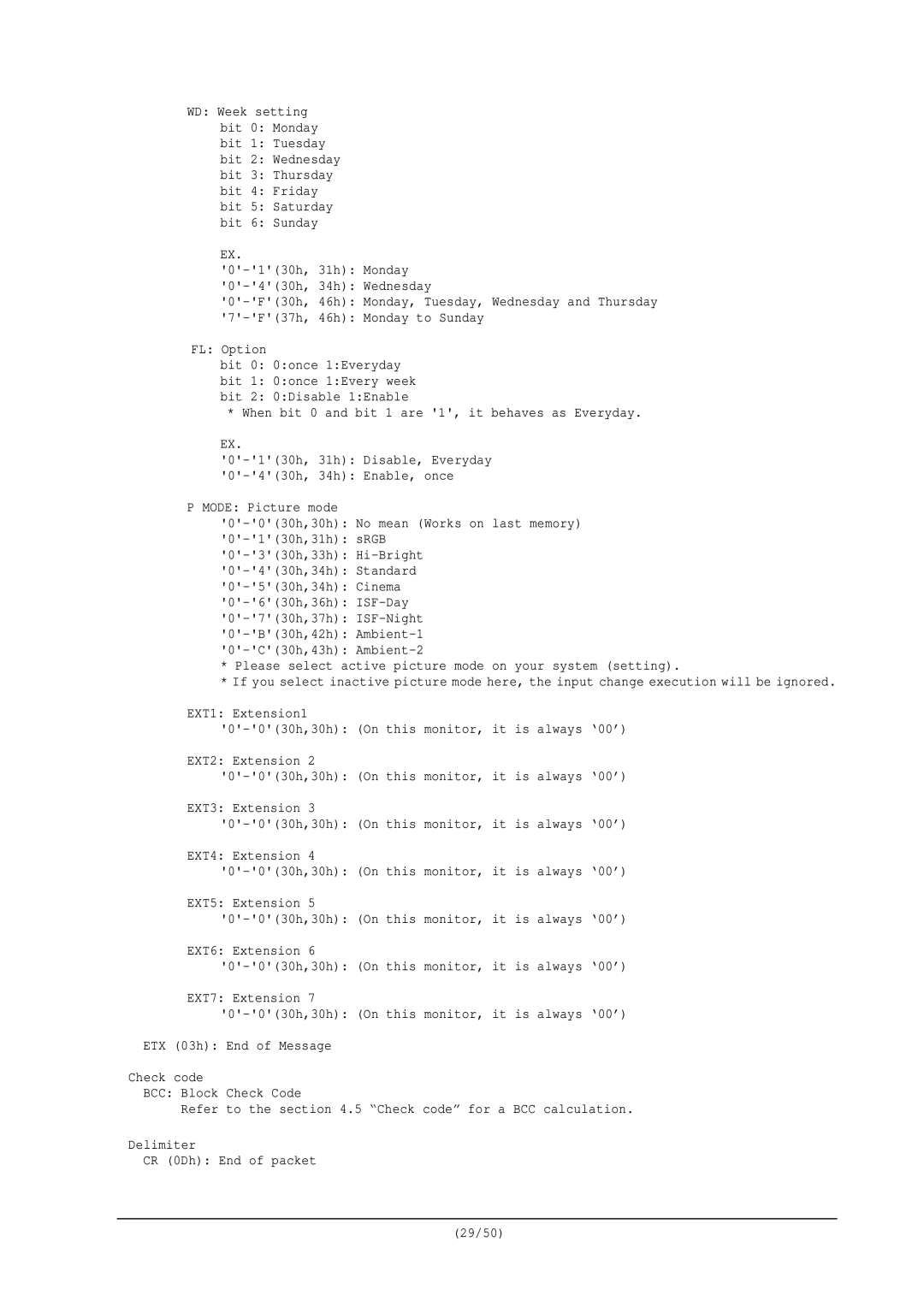 NEC RS-232C user manual 