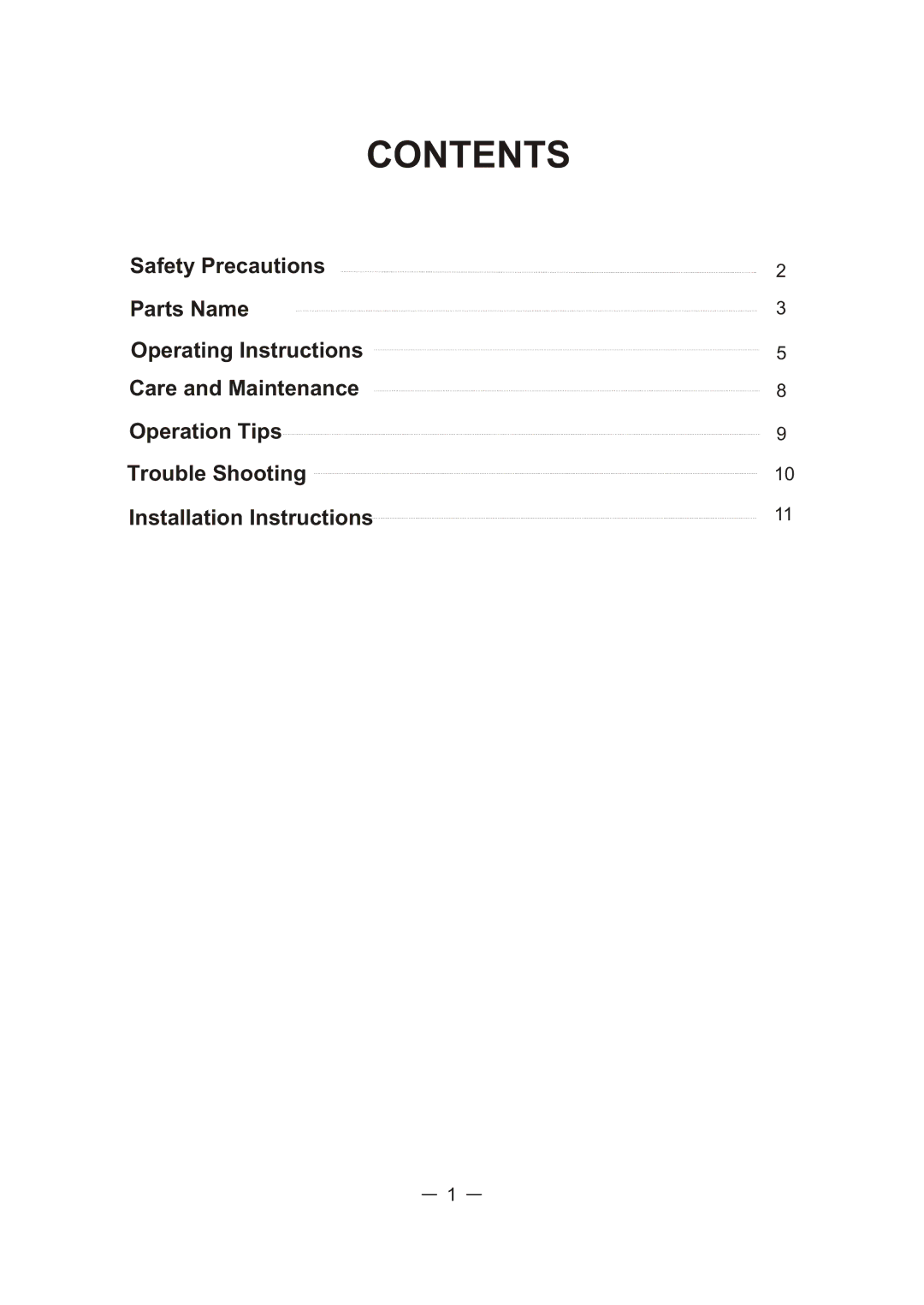 NEC RWC-3217, RWC-4717 user manual Contents 