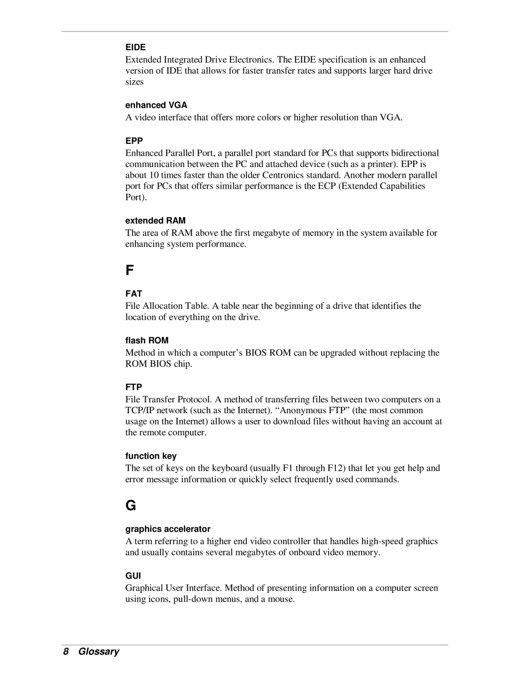 NEC SP B-Series manual Eide 