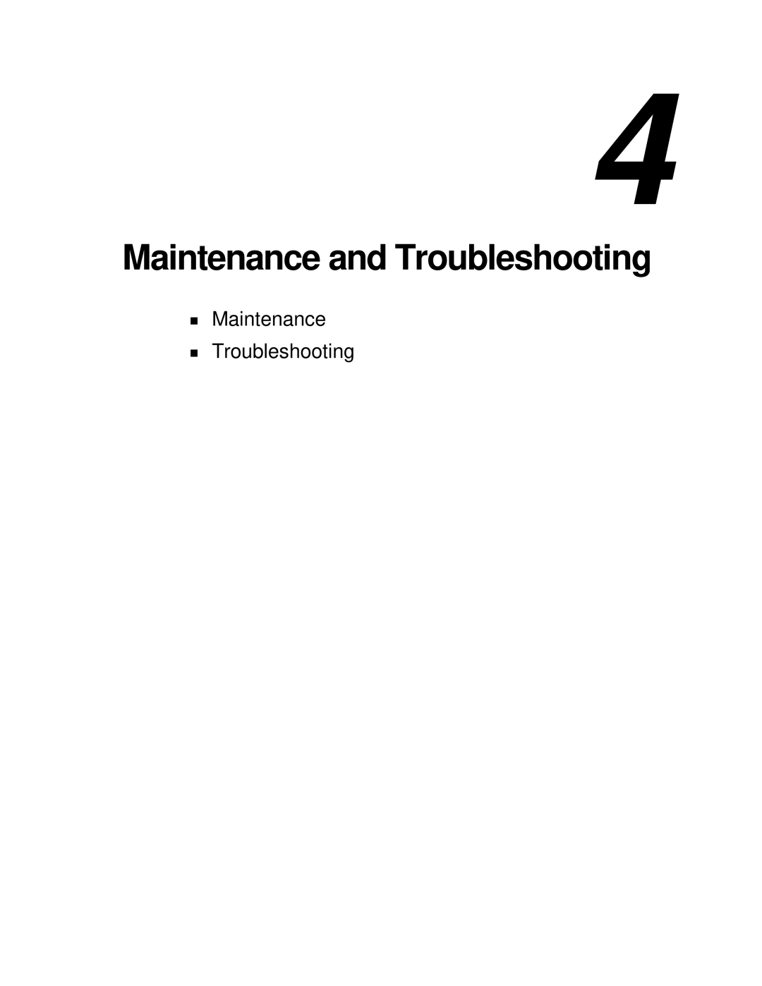 NEC SP B-Series manual Maintenance and Troubleshooting 