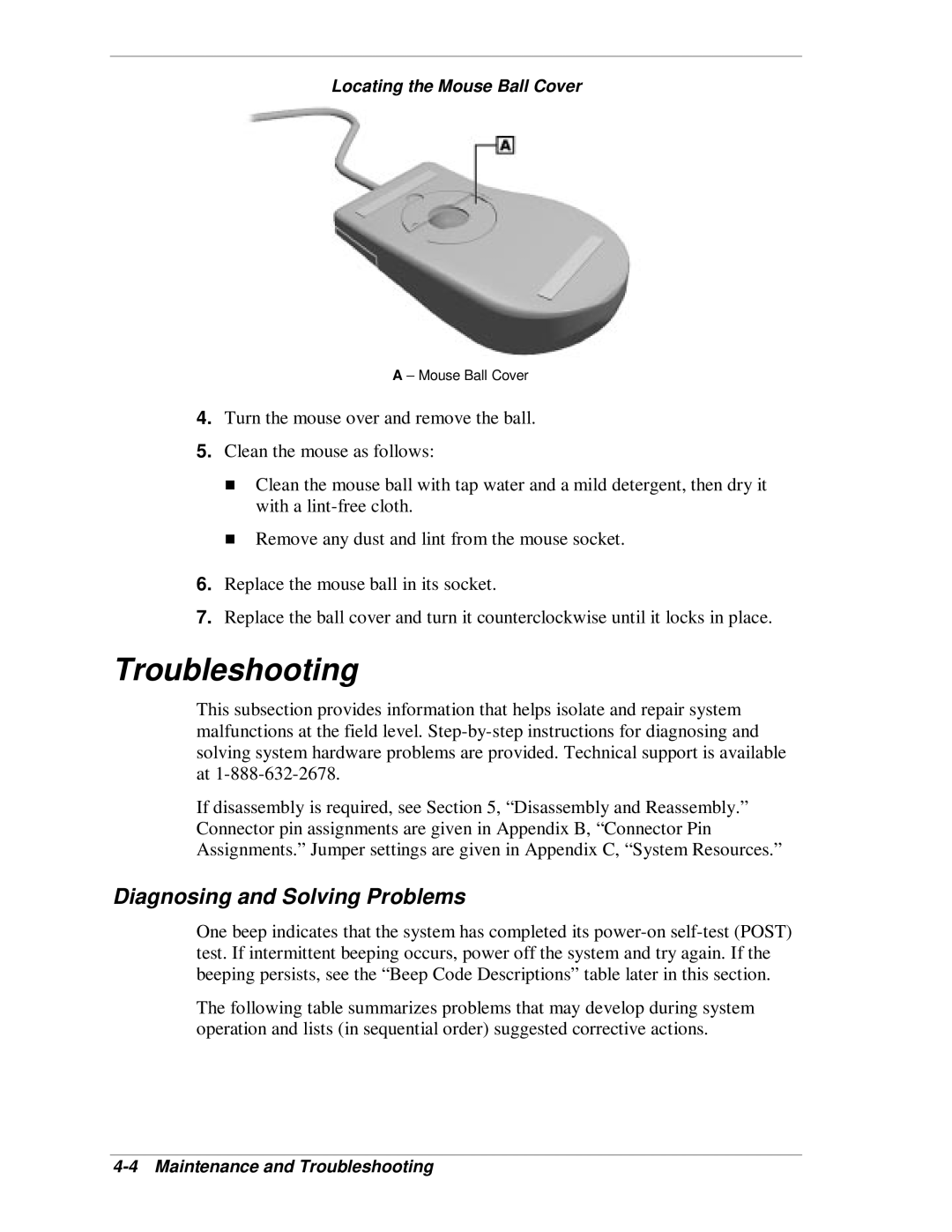 NEC SP B-Series manual Troubleshooting, Diagnosing and Solving Problems 