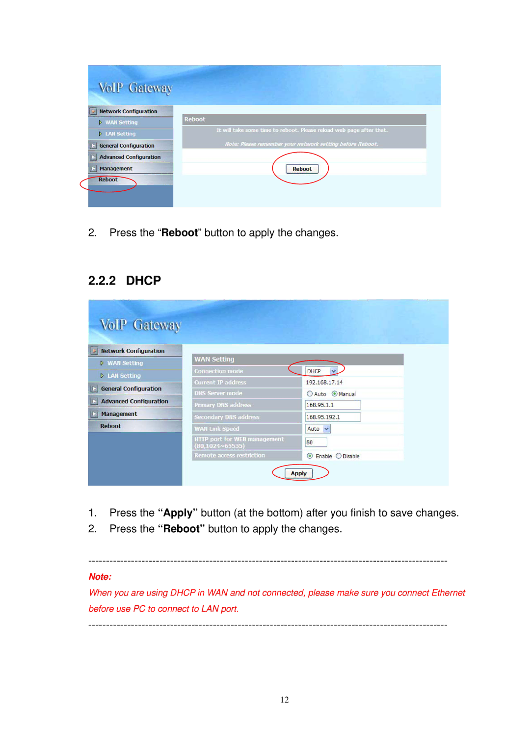 NEC SP5008A user manual Dhcp 