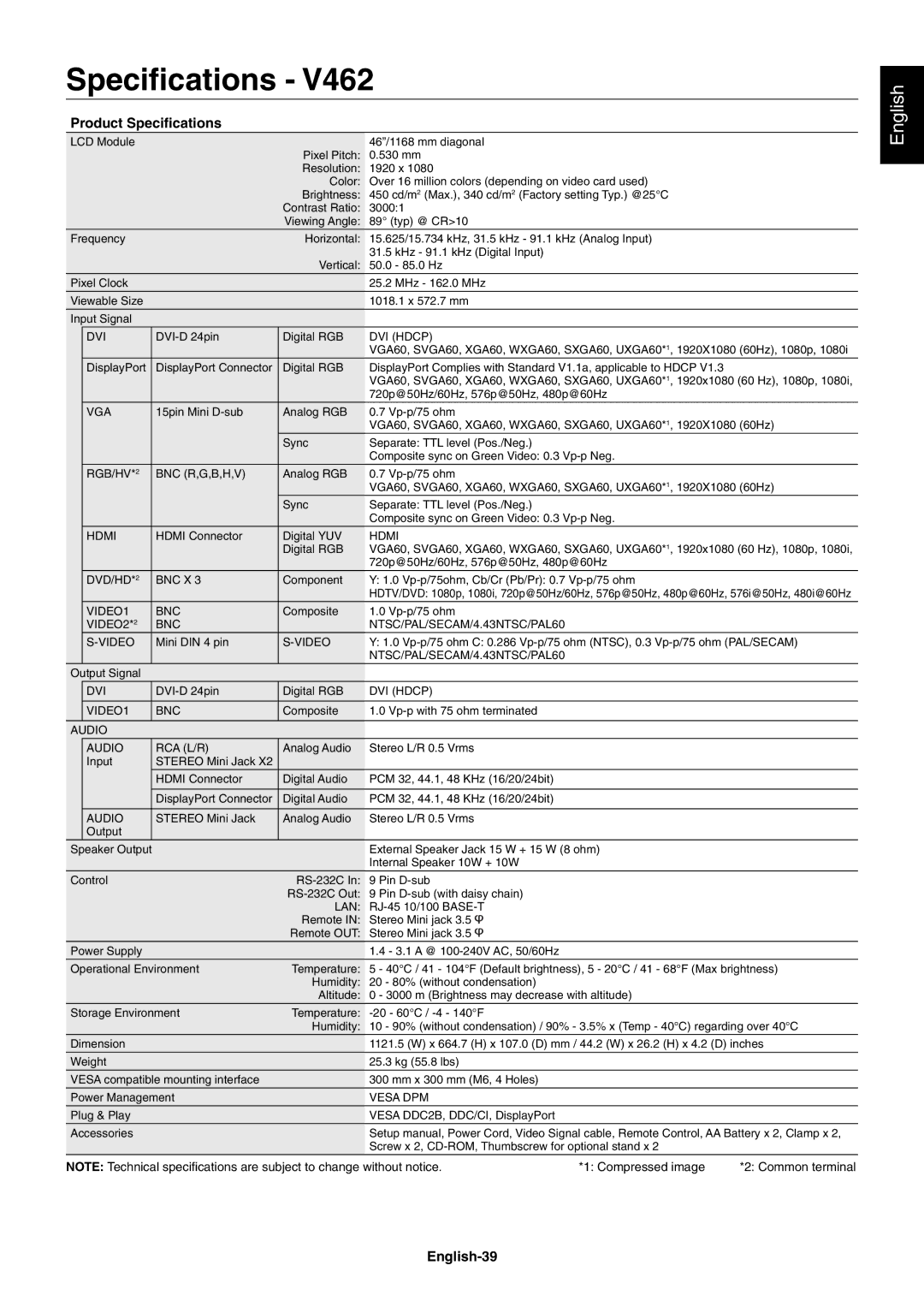 NEC V422, V551, V651 user manual English-39 