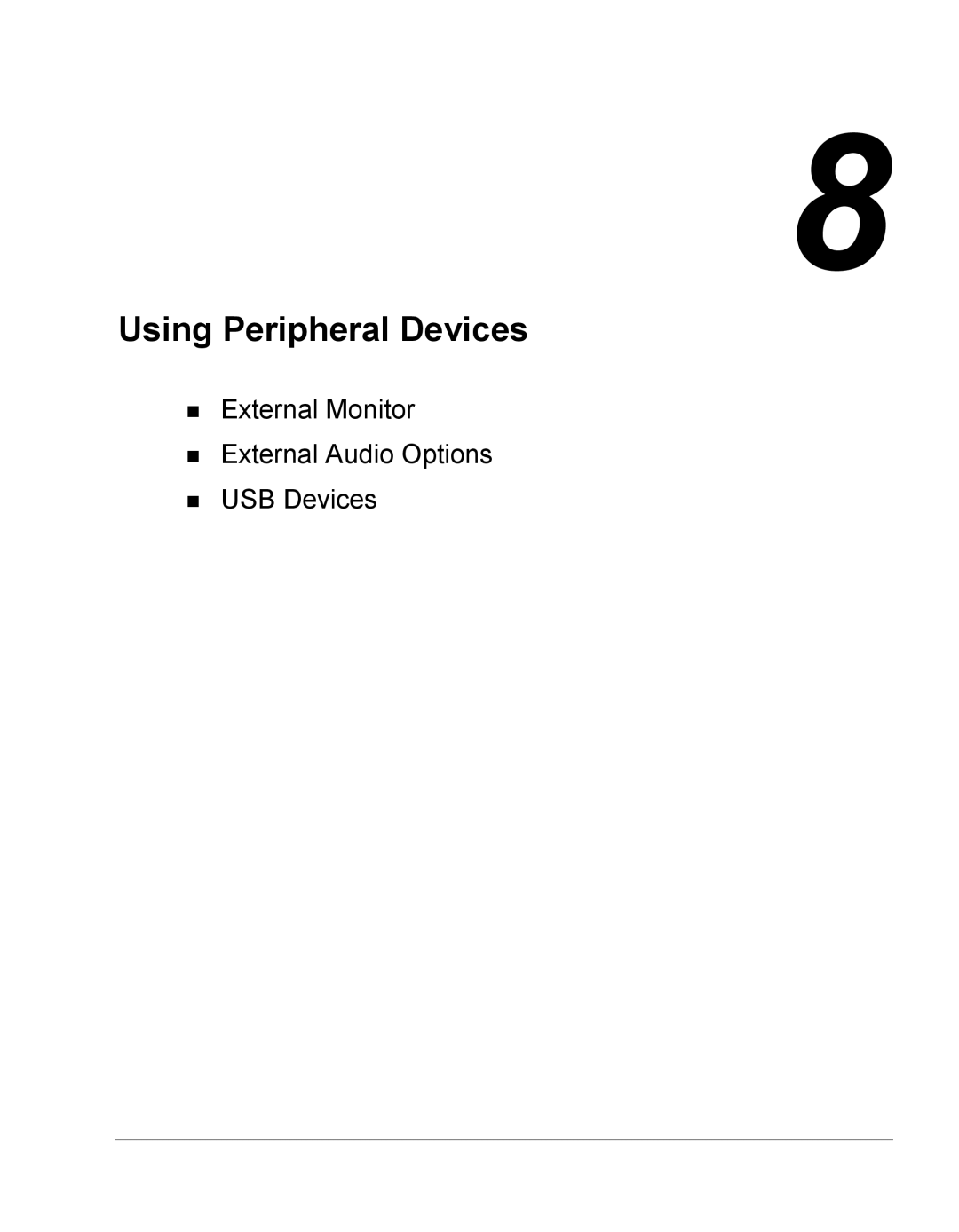 NEC Versa Series manual Using Peripheral Devices 