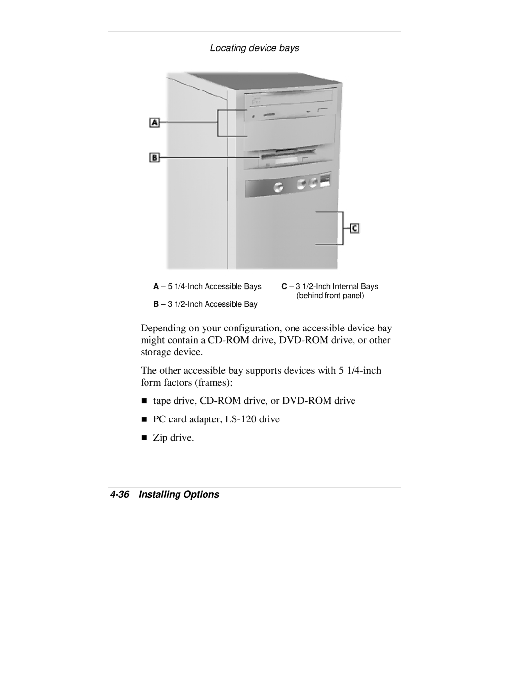 NEC VT 300 Series manual Locating device bays 