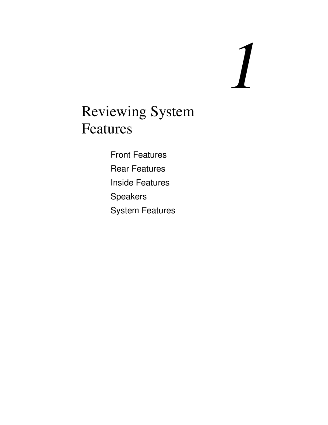 NEC VT 300 Series manual Reviewing System Features 