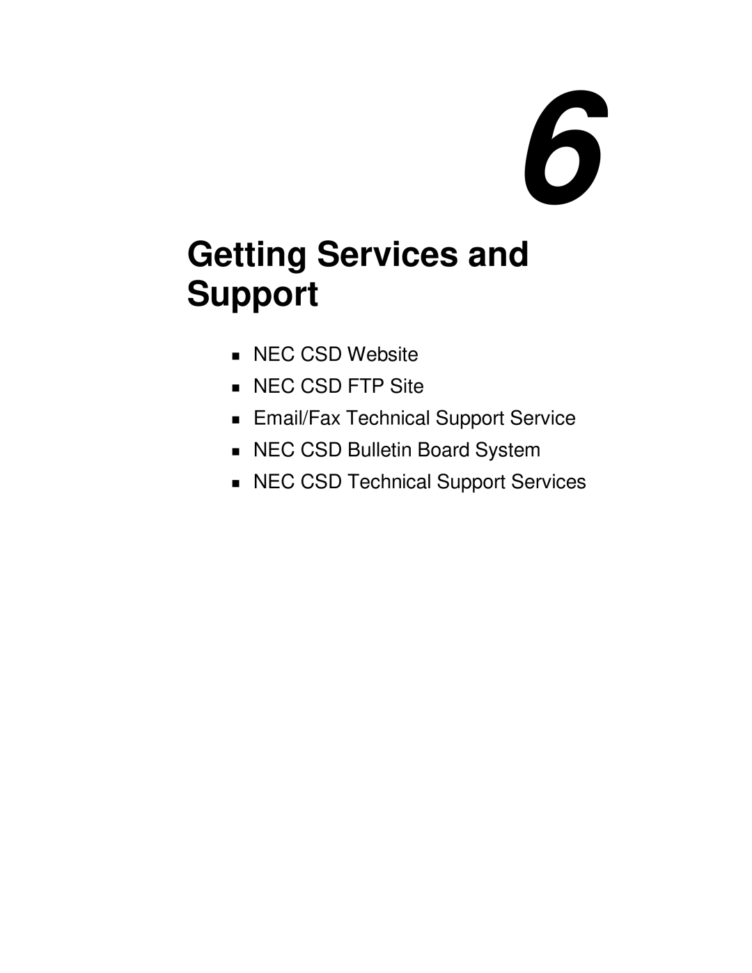 NEC VT 300 Series manual Getting Services and Support 