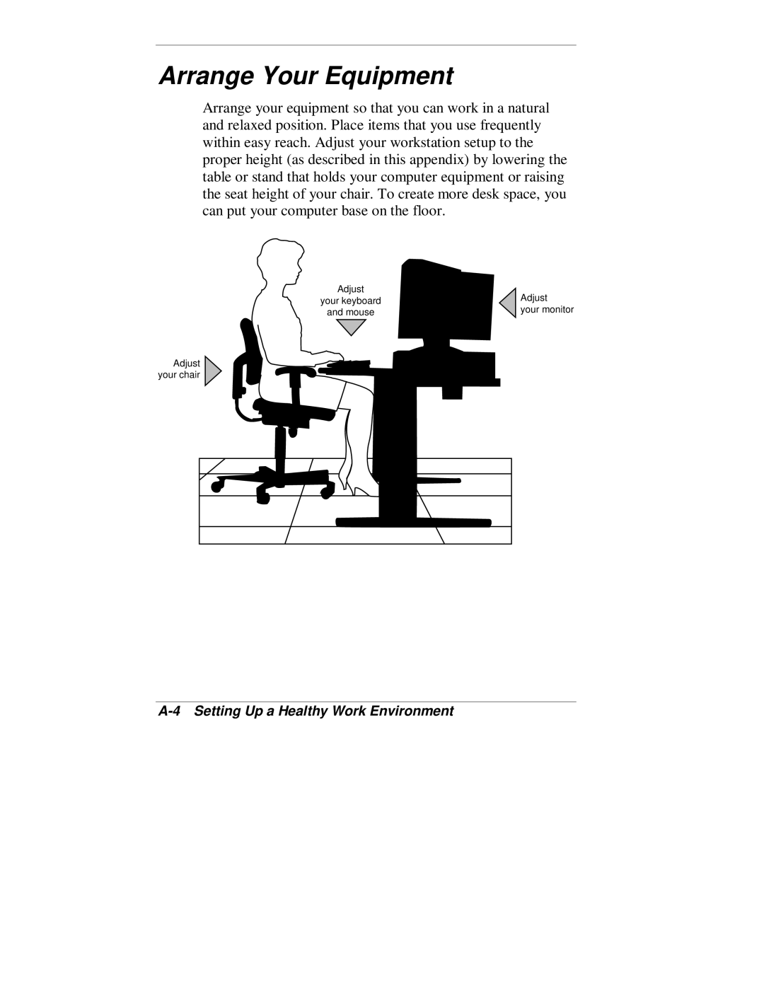 NEC VT 300 Series manual Arrange Your Equipment 