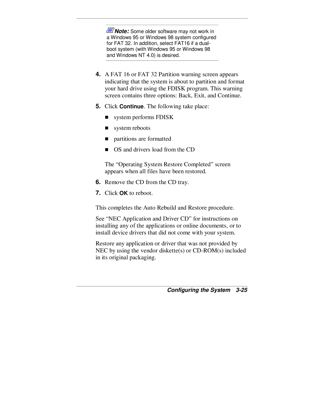 NEC VT 300 Series manual Configuring the System 