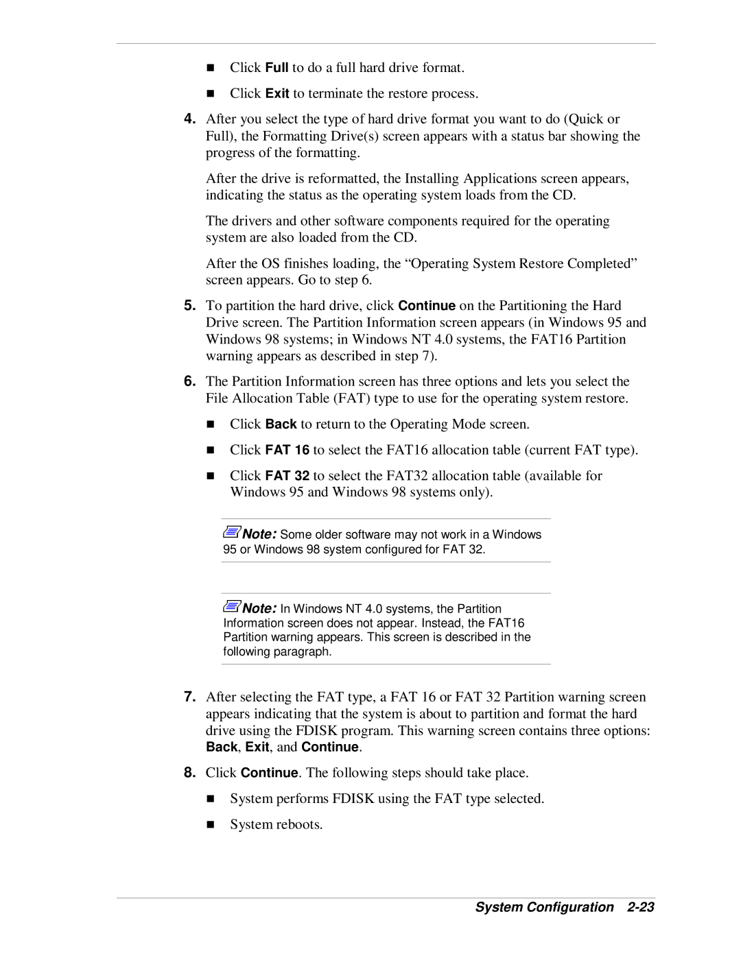 NEC VT 300i manual Back, Exit, and Continue 