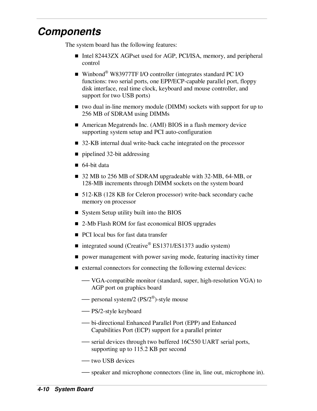 NEC VT 300i manual Components 