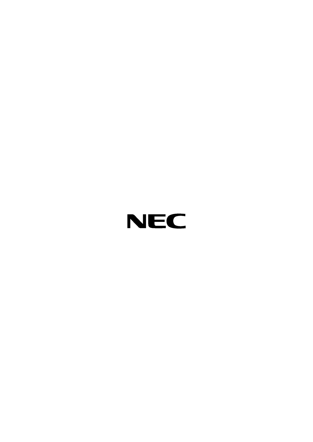 NEC VT46 user manual 