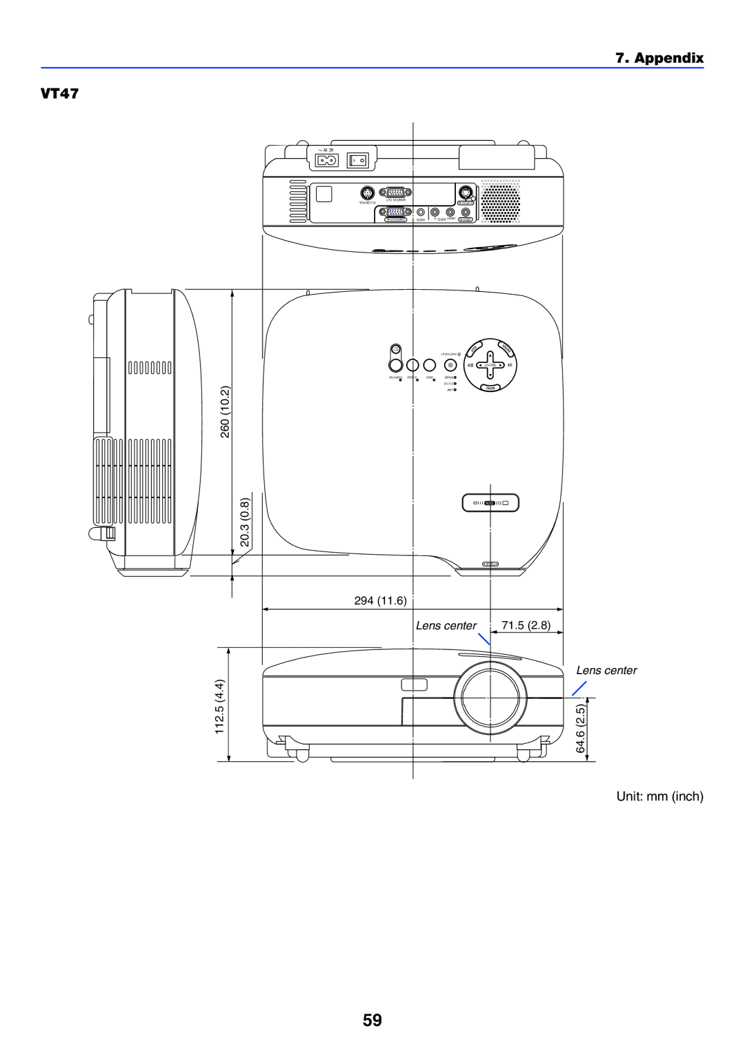 NEC VT470 manual Appendix VT47 