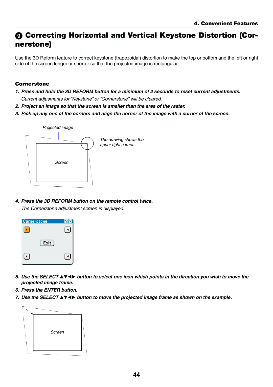 NEC VT770 manual Cornerstone 