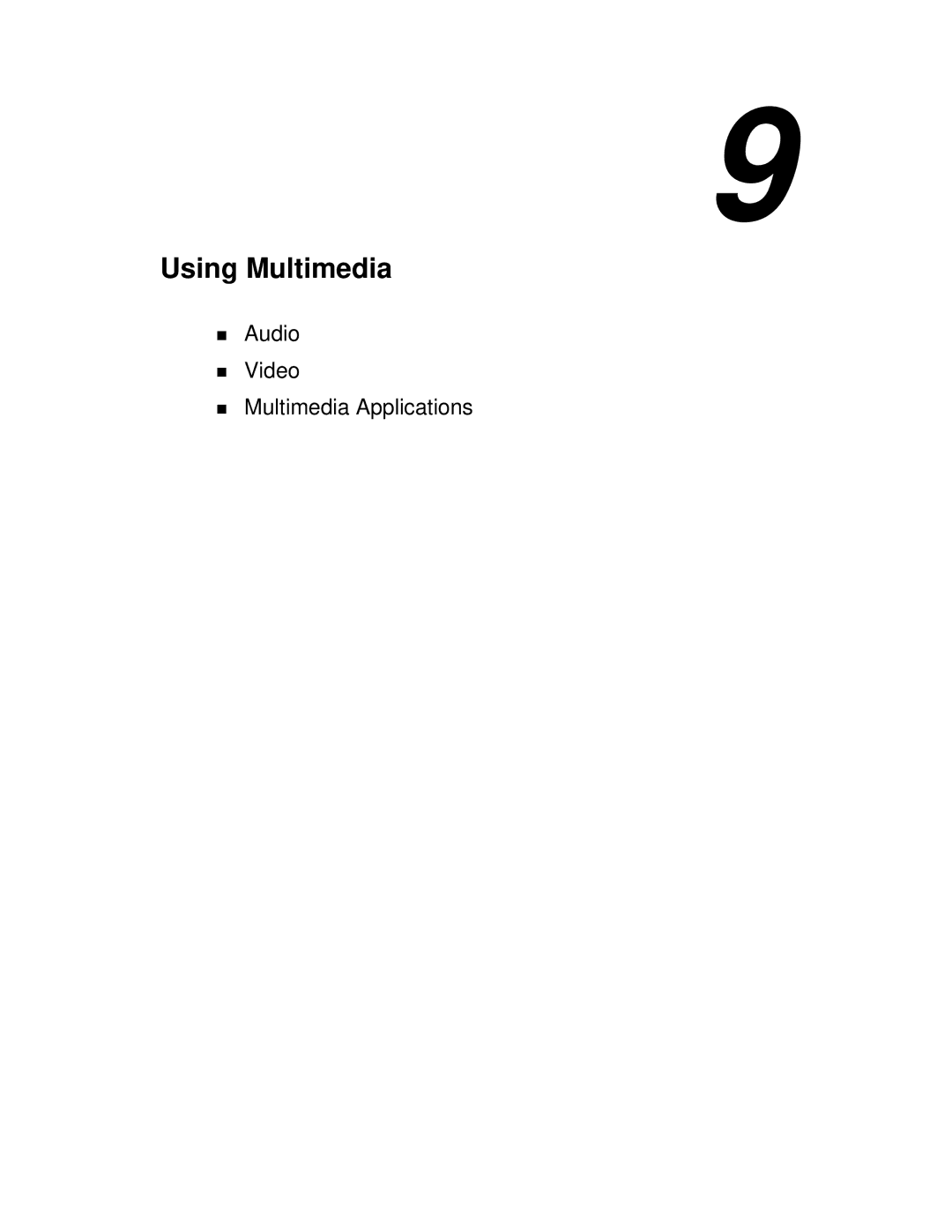 NEC VXi manual Using Multimedia, Audio Video Multimedia Applications 