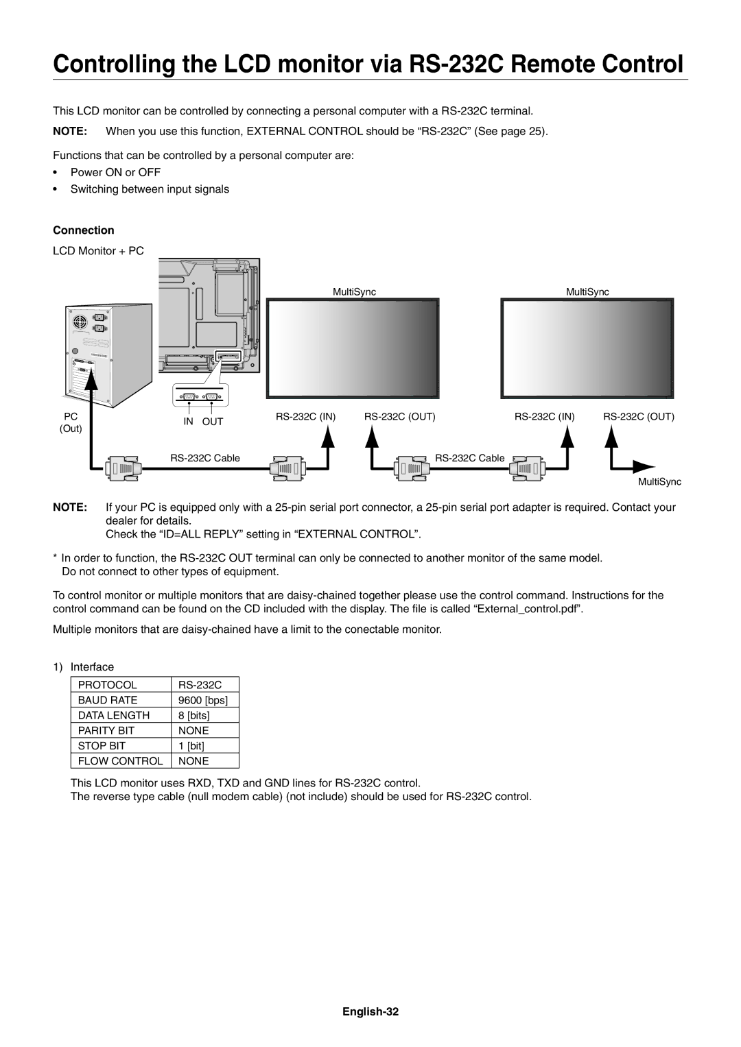 NEC X462SAVT, X552SAVT user manual Connection, English-32 