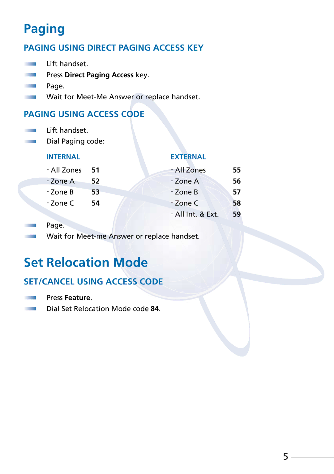 NEC XEN IPK manual Paging 