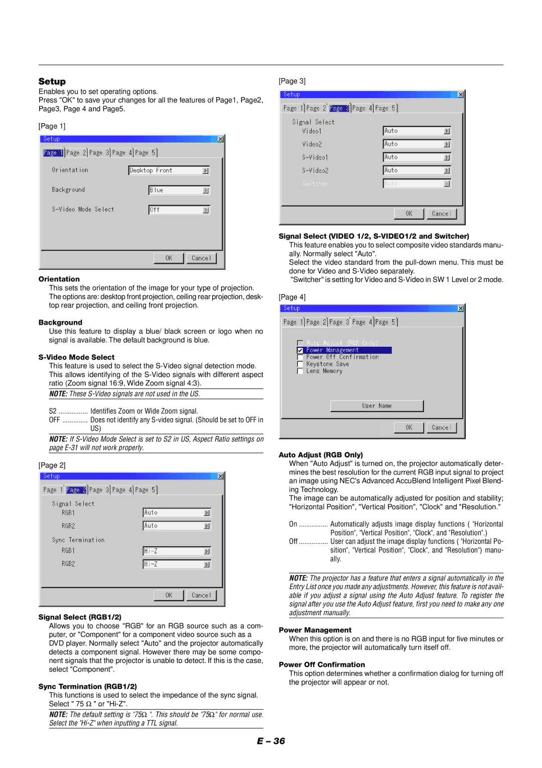 NEC XT9000 user manual Setup 