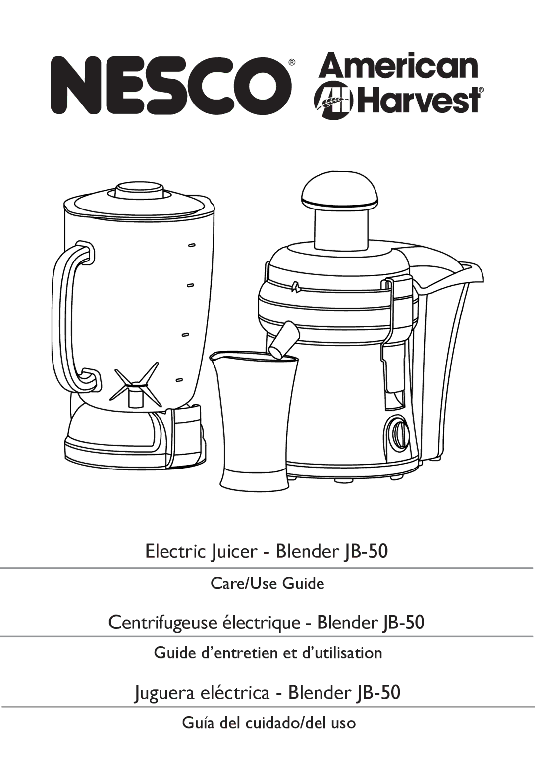 Nesco manual Electric Juicer Blender JB-50 