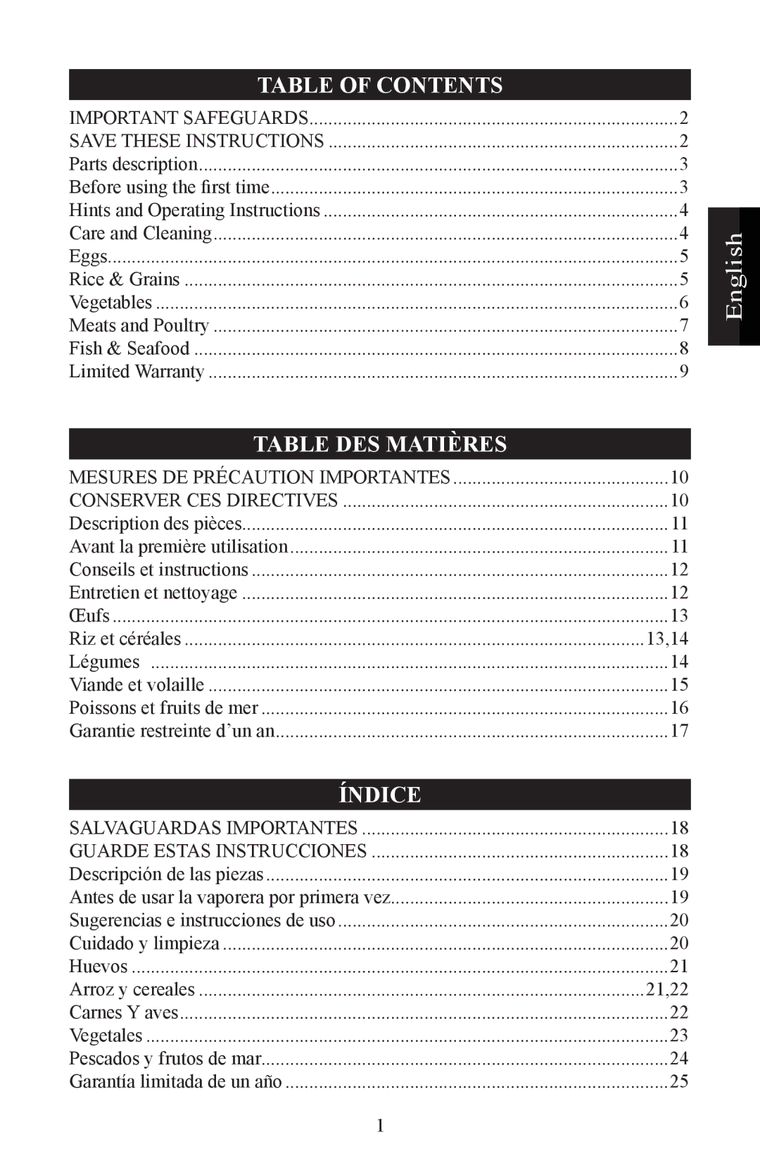 Nesco ST-24 manual English 